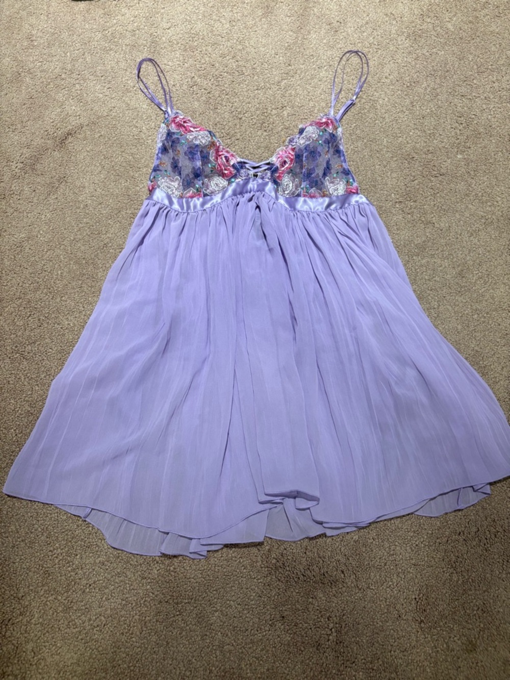 Victoria's Secret Lavender Pleated Dress size medium